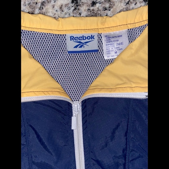 Vintage 90s Reebok Windbreaker 1/4 Zip Pullover Jacket Women’s Medium - Picture 4 of 5